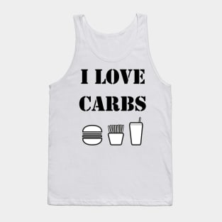 I Love Carbs Funny Carbohydrates Fitness Diet Tank Top